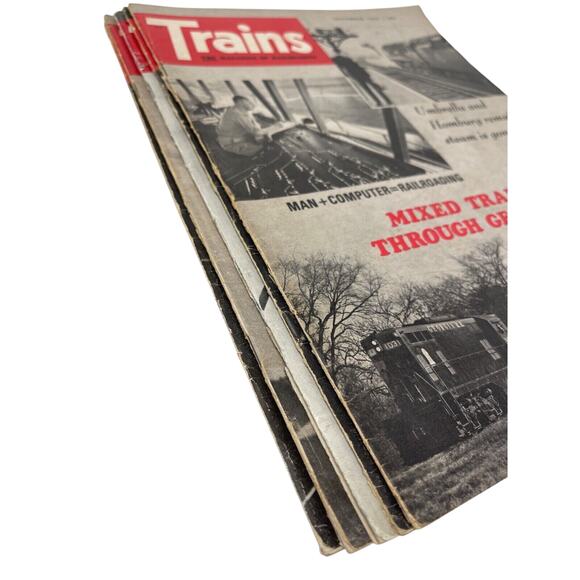 Trains Magazine Lot of 5 Sep Oct Nov 67  Nov 70‎ Aug 71 Railroadiana Locomotive - Picture 10 of 11